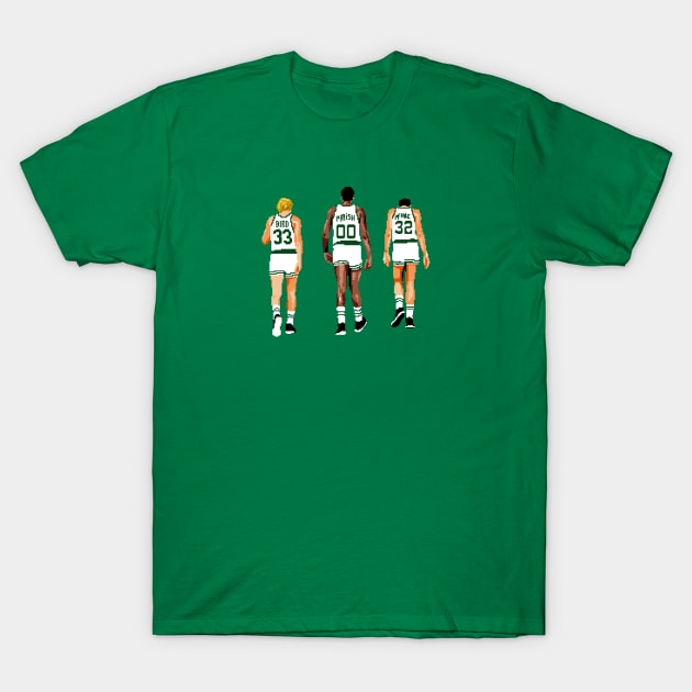 Boston Celtics Big Three T-Shirt by qiangdade